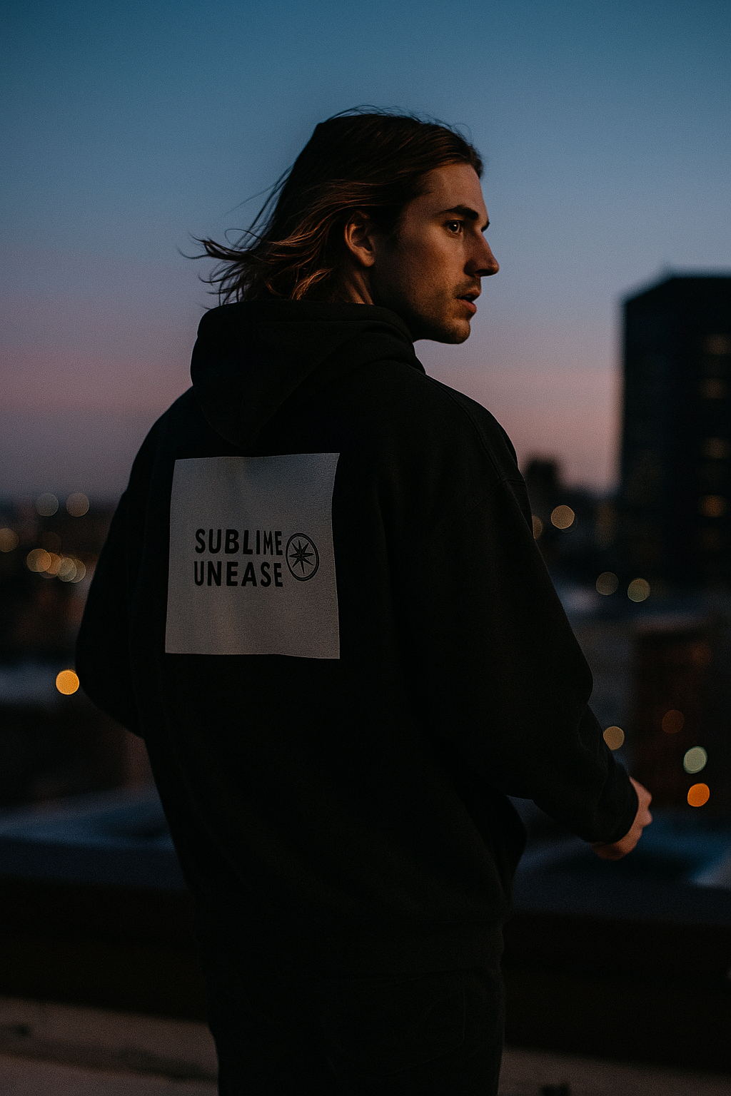 “SUBLIME UNEASE” — Night-Shift Heavyweight Hoodie