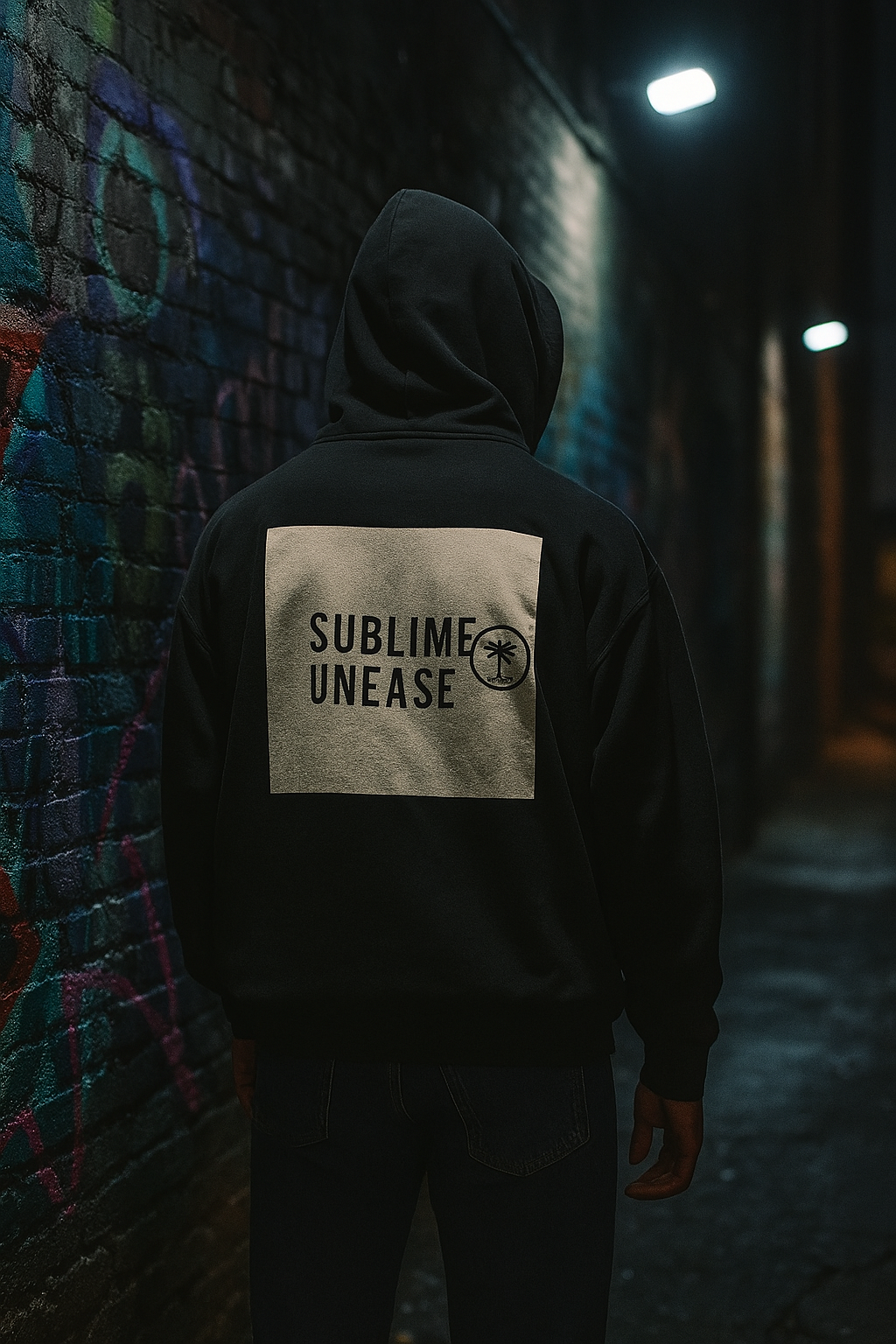 “SUBLIME UNEASE” — Night-Shift Heavyweight Hoodie