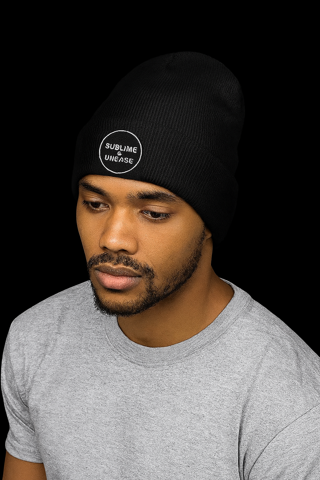 “SUBLIME UNEASE” — Midnight Circuit Beanie
