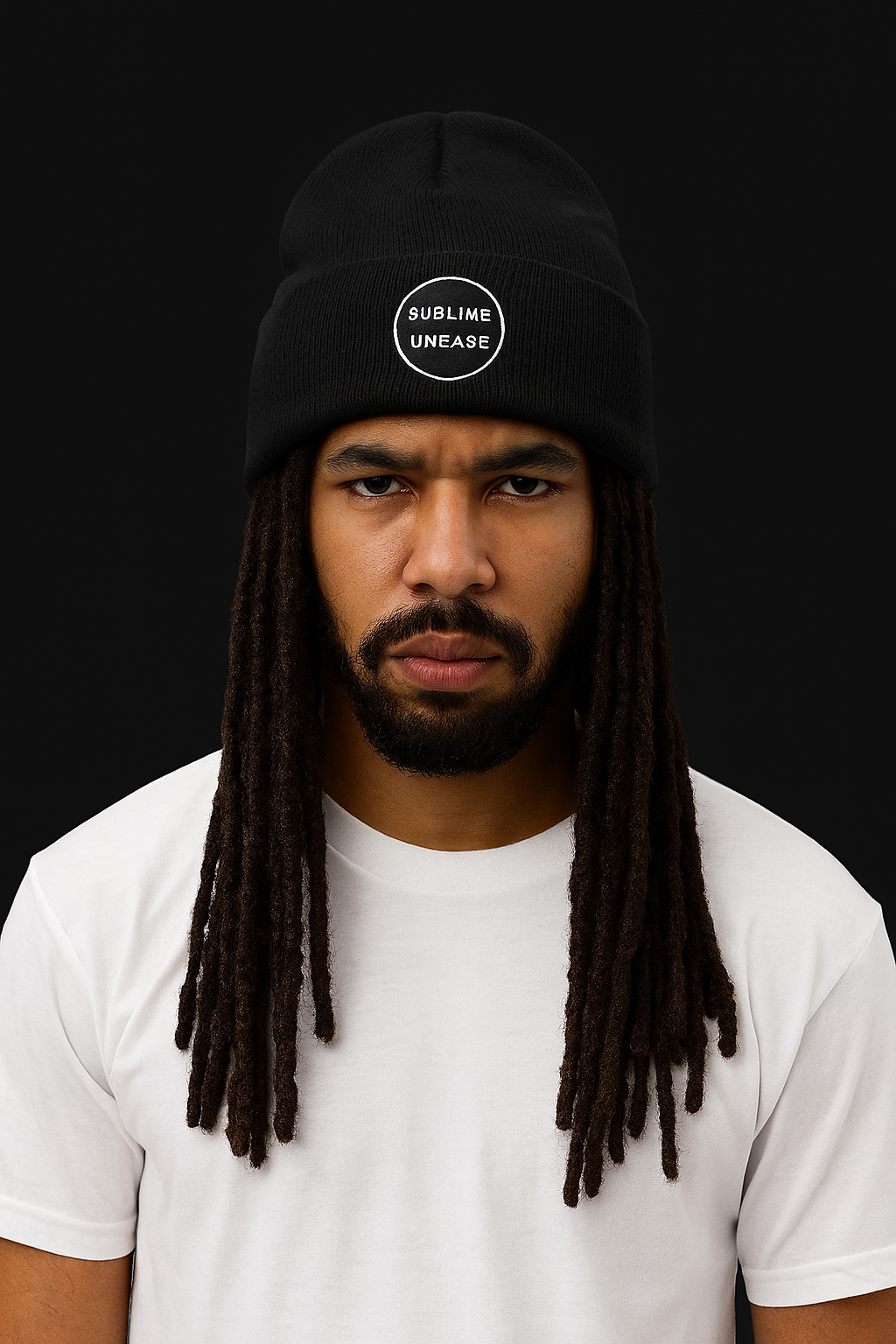 “SUBLIME UNEASE” — Midnight Circuit Beanie